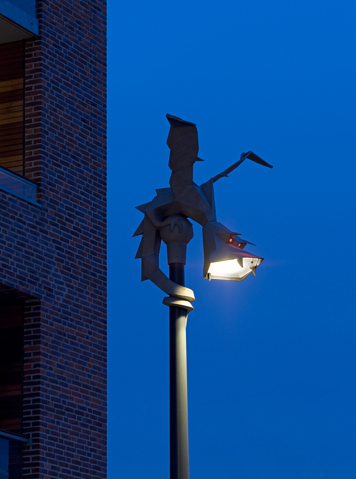 Eclairage public résidentiel LED, poteau mat éclairage, lampadaire extérieur, Amerika Plads Copenhague