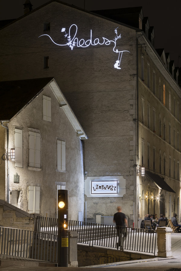 Éclairage du quartier du Hédas à Pau avec les luminaires Olivio Gobo