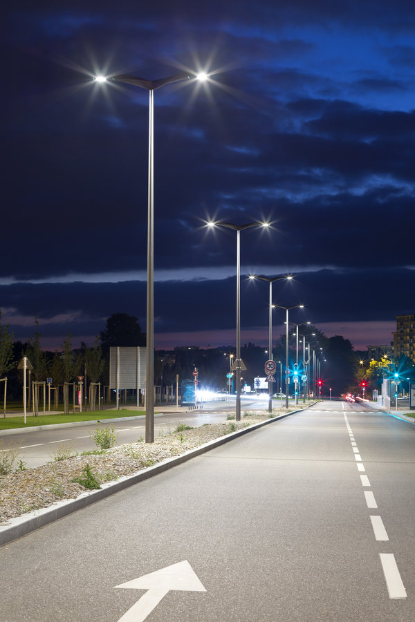 Éclairage des rues de Metz avec les luminaires Parallia et Exelia