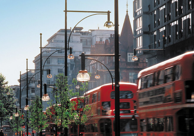 Eclairage public résidentiel LED, poteau mat éclairage, lampadaire extérieur, Oxford Street Londres