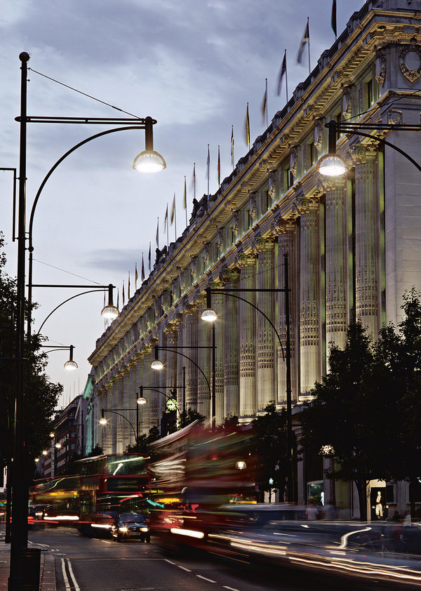 Eclairage public résidentiel LED, poteau mat éclairage, lampadaire extérieur, Oxford Street Londres